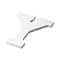9" White MDF Whimsy Letter by Make Market®
